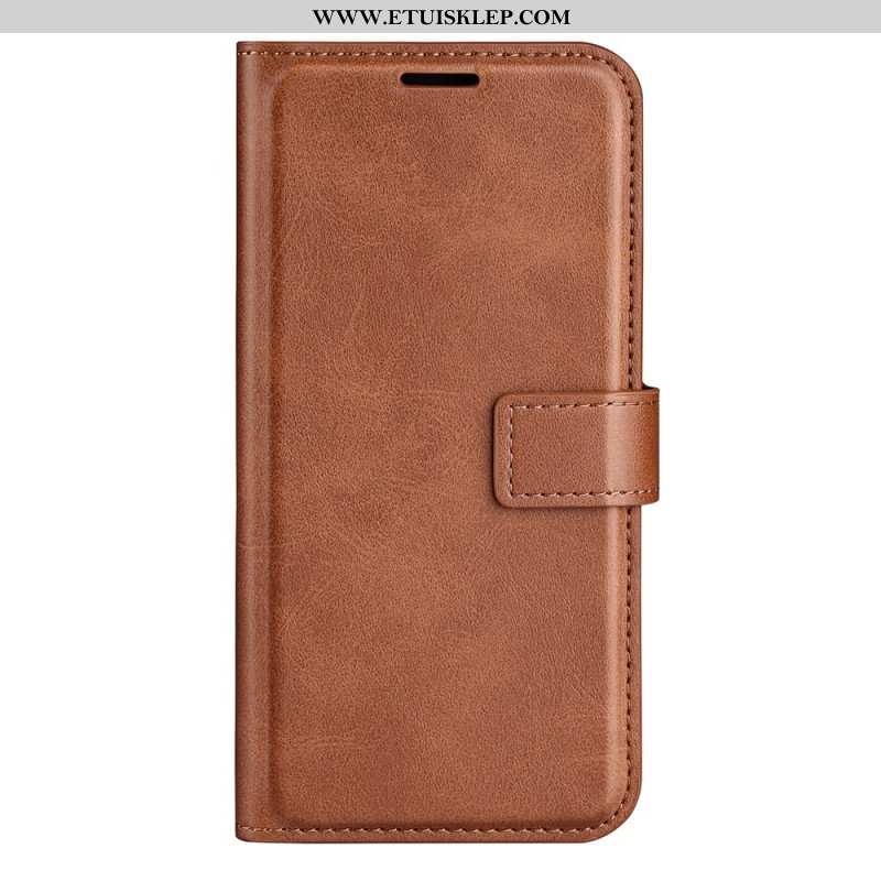 Etui Folio do iPhone 14 Rzemienna Tekstura